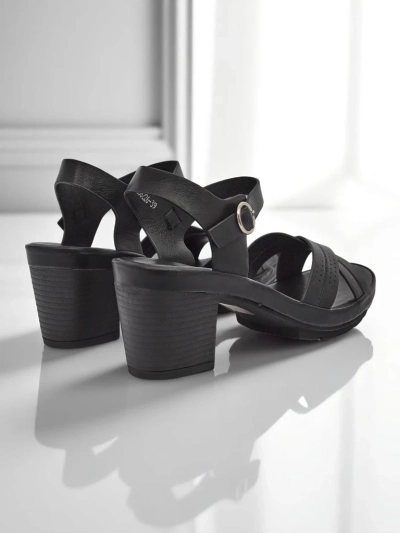 Royalfashion Sandale cu toc bloc pentru femei SoleAura