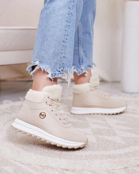 Royalfashion Pantofi sport izolați pentru femei, bej Cerrto