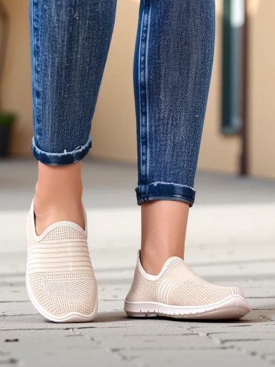 Royalfashion Pantofi sport pentru femei, tip slip-on, Ollabes