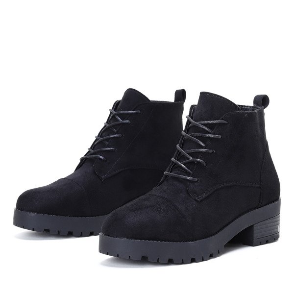 Czarne botki Meredith - Obuwie