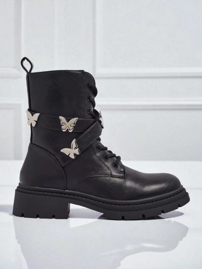 Botine workery de damă cu decorațiuni Motill