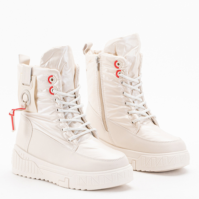 Cizme de zăpadă damă crem de la Nakasha - Încălțăminte