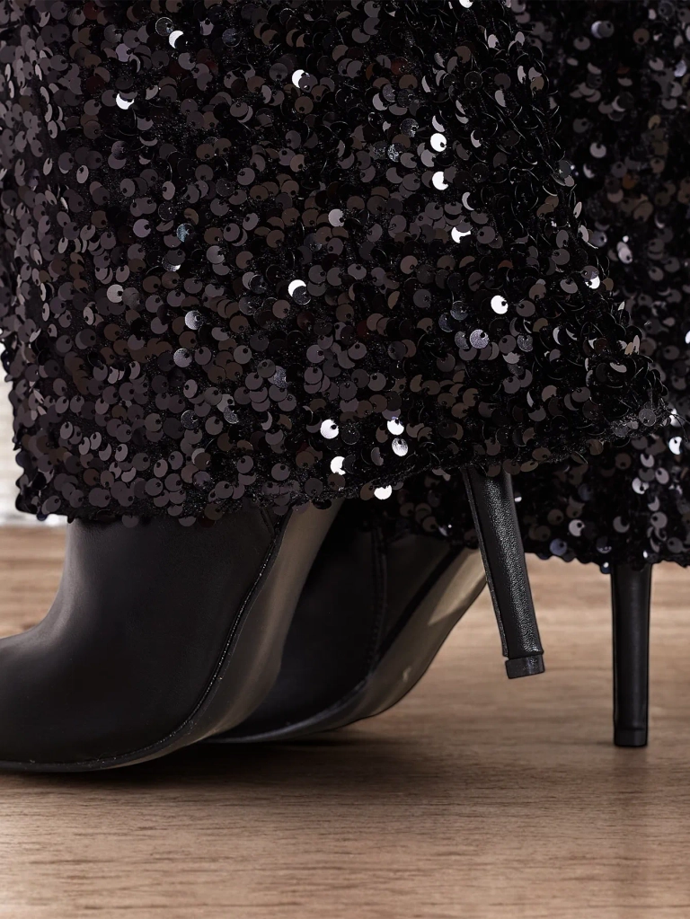 Cizme înalte pentru femei Royalfashion cu zirconii Endove