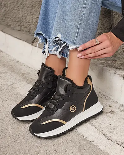 Royalfashion Adidași izolați pentru femei cu blană Ozzix