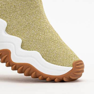 Pantofi sport Tenera Glitter pentru femei aurii - Încălțăminte