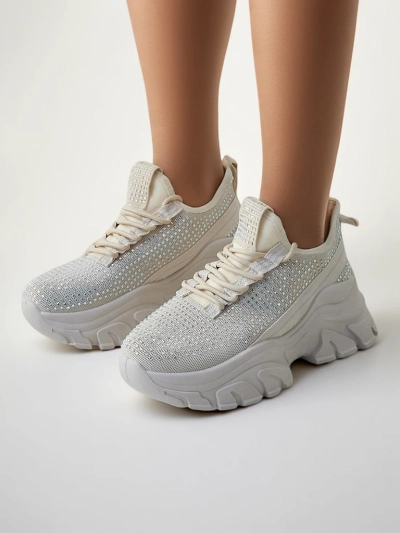 Royalfashion Adidași sportivi pentru femei cu strasuri Blysco