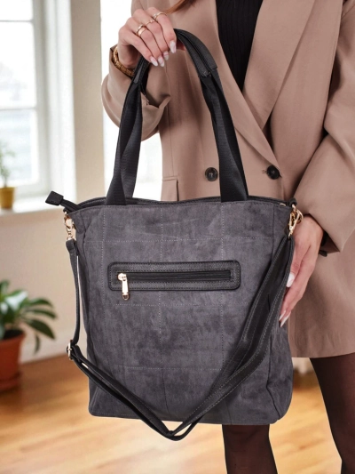 Geantă de damă shopper eco piele întoarsă Twilight Life