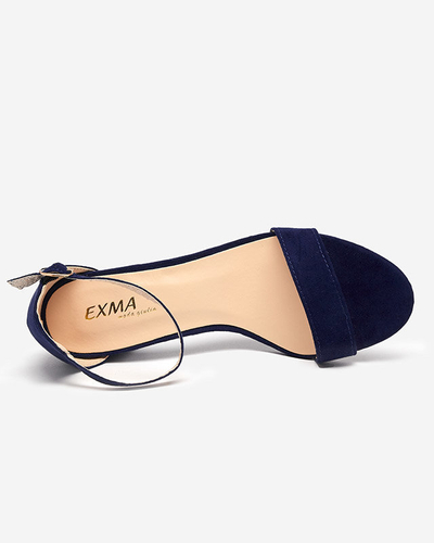 OUTLET Sandale de damă bleumarin pe stâlpul Nelino - Încălțăminte