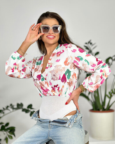 Royalfashion Body cu imprimeu pentru femei