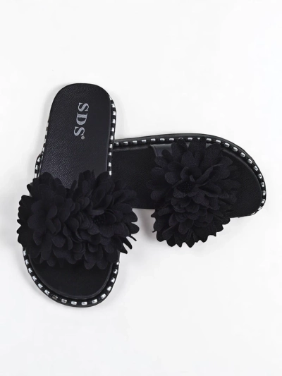 Royalfashion Ženske papuče sa ravnim đonom Flower Blide