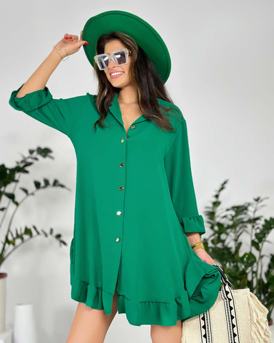 Royalfashion Rochie oversize de damă cu volane