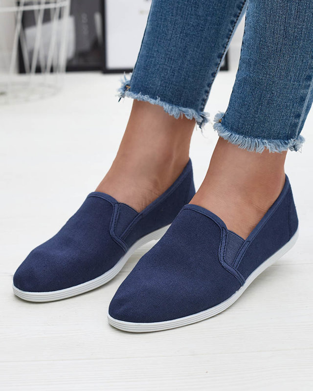 Adidași de damă din material textil albastru marin Sterika - Încălțăminte