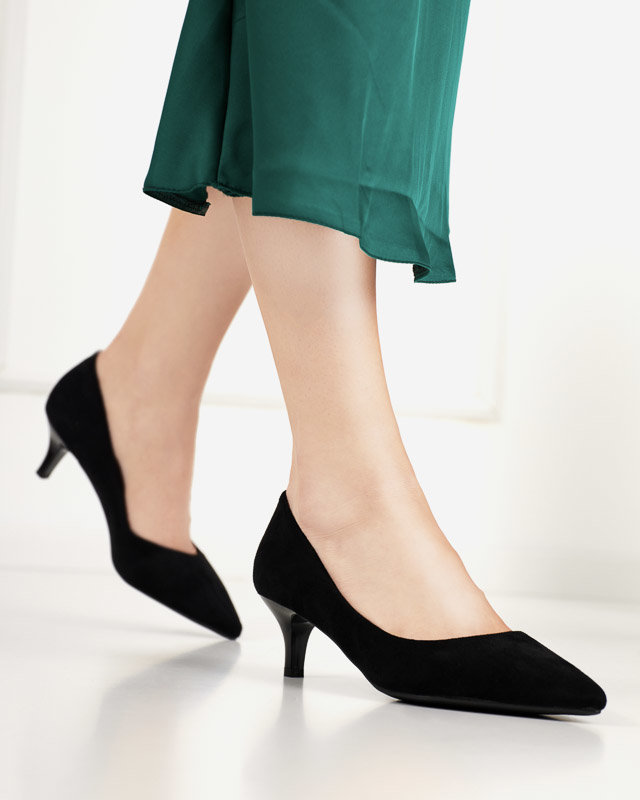 Pompe de damă negre pe toc mic Ikerina - Încălțăminte
