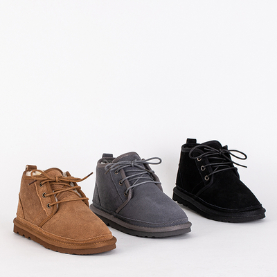 Botine pentru Copii Venus Camel din Piele, Confortabile pentru Toamnă