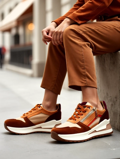 Royalfashion Pantofi sport pentru femei cu toc ascuns Bessase
