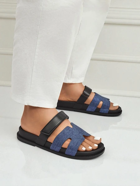 Royalfashion Papuci de damă din piele ecologică FlexiComfi