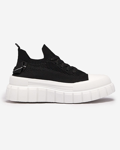 OUTLET Adidași sport negri pe platformă Dakkos- Footwear