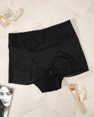 Royalfashion Chiloți negri de damă din plasă