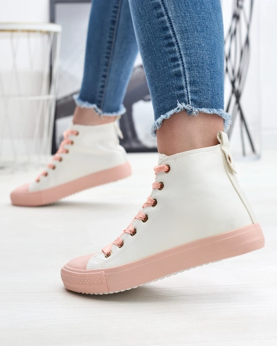 White-Pink Adidași sport pentru femei Macako- Footwear