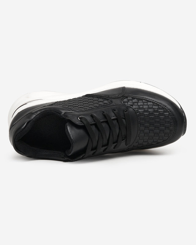 OUTLET Pantofi sport de dama negri pantofi sport pe toc interior Renel - Incaltaminte