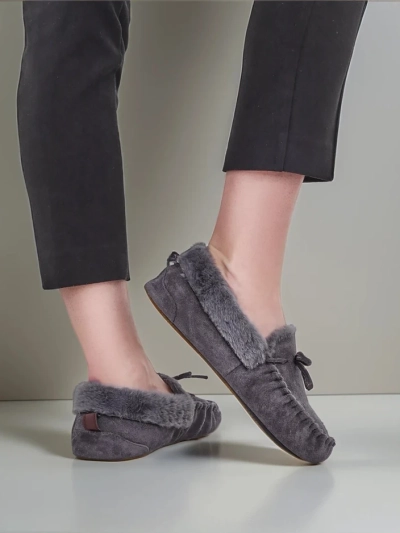 Mocasi de damă Royalfashion cu blană Ahtikes
