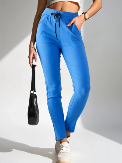 Royalfashion Pantaloni slim din bumbac pentru femei