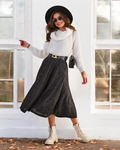 Fusta midi pentru femei de la Royalfashion