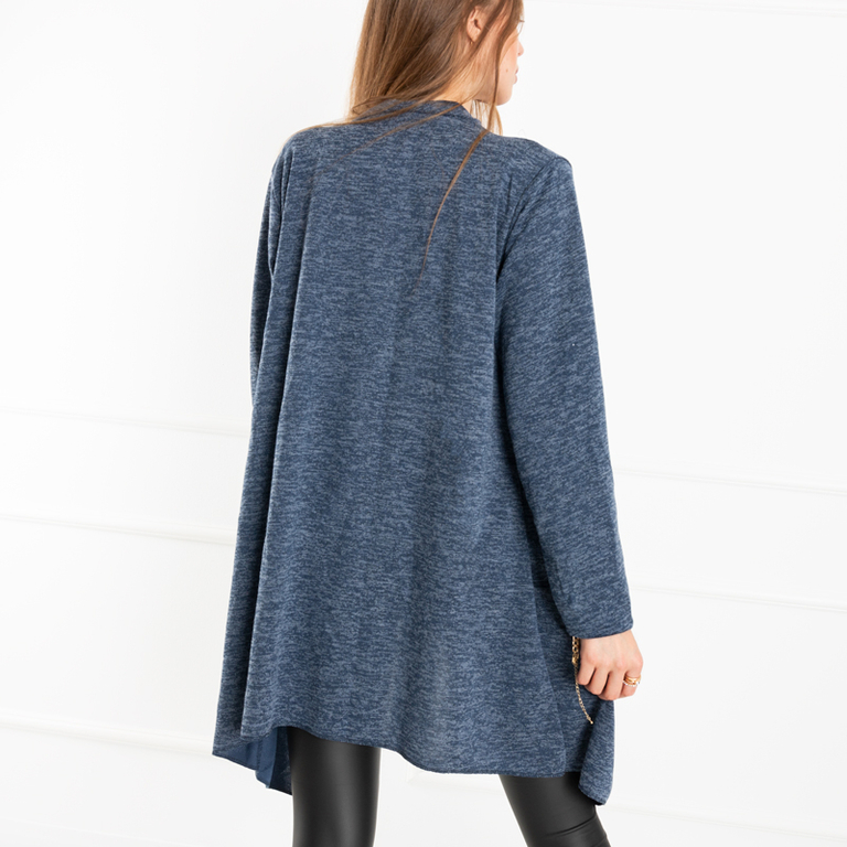 Cardigan bleumarin pentru femei - Îmbrăcăminte