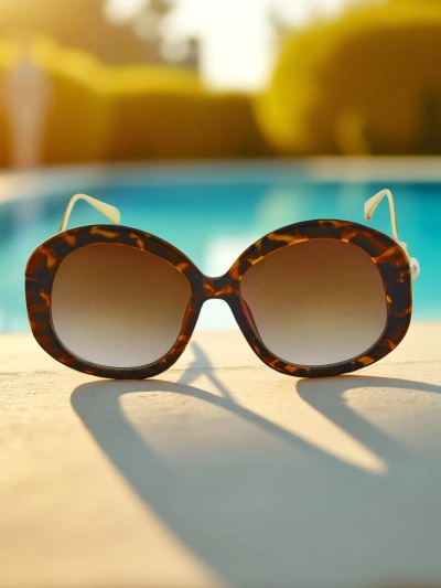 Royalfashion Ochelari de soare cu brațe decorative Glam Shine