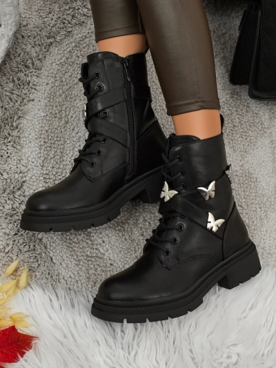 Botine workery de damă cu decorațiuni Motill
