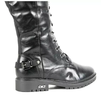 OUTLET Cizme plate negre Kanuti - Pantofi