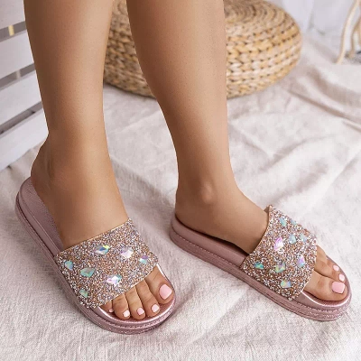 OUTLET Sandale dama cu platforma auriu roz Sailor - Incaltaminte