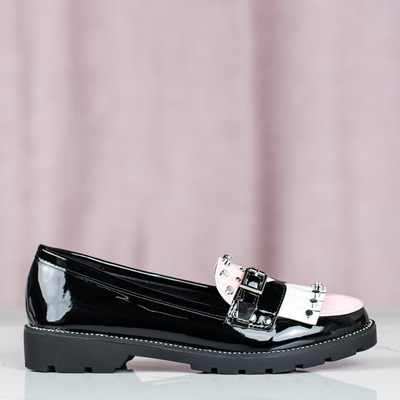 Mocasini negri cu ornamente Gwadalaha - Încălțăminte