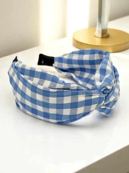 Royalfashion Bentiță de păr în carouri Claras