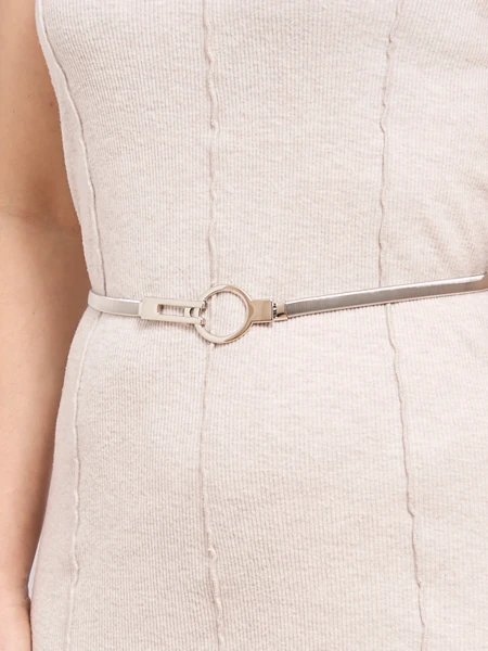 Curea Metalică Argintie de Damă Livia Eleganza Italiano 64-100 cm