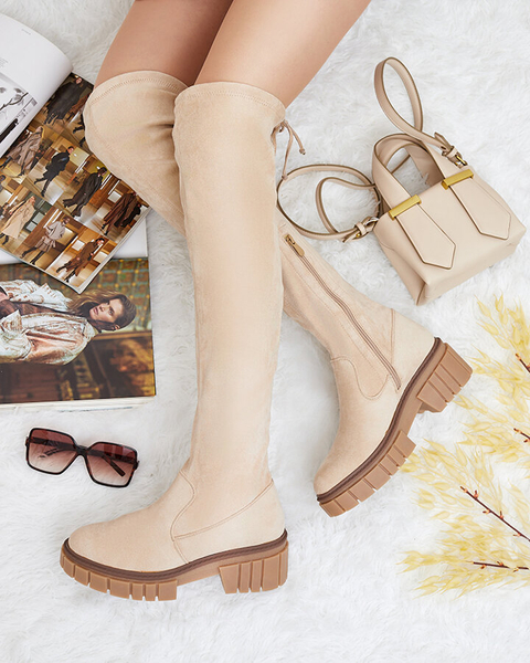 Royalfashion Cizme peste genunchi de damă Staroll