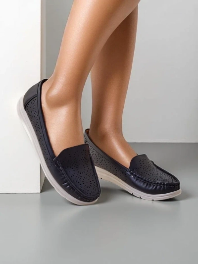 Mocasi perforate pentru femei Royalfashion Besset