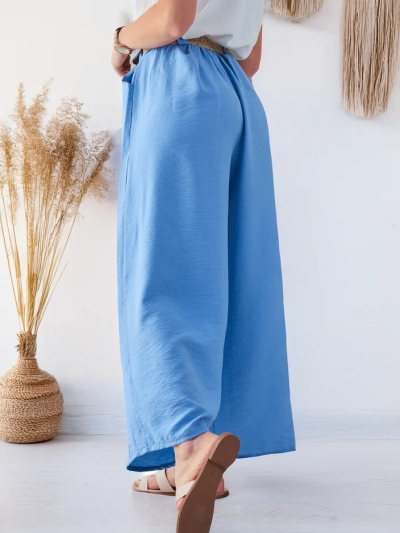 Pantaloni largi din viscoză pentru femei Royalfashion