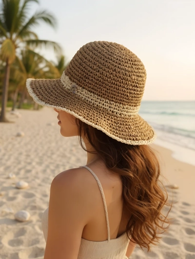 Royalfashion Pălărie de paie pentru femei Sun Bloom