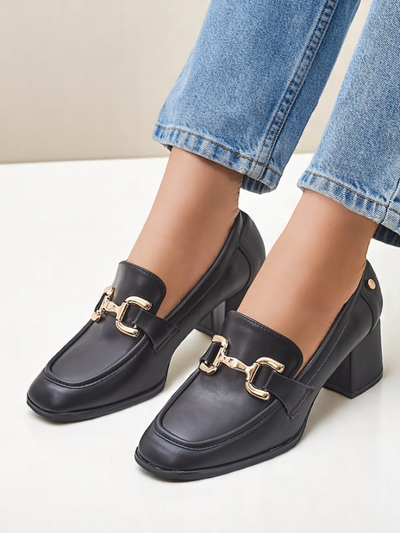 Mocasini Royalfashion pentru femei cu toc jos Kamelia