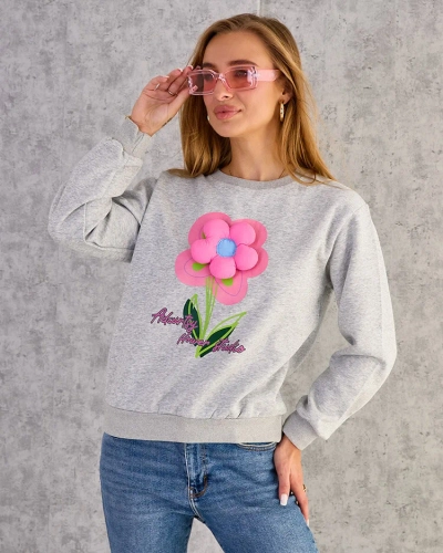Royalfashion Women's Thin Print Sweatshirt