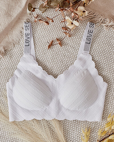 Royalfashion Sutien cu nervuri pentru femei