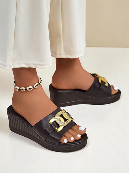 Royalfashion Sandale wedge pentru femei Nolia