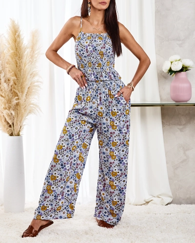 Royalfashion Set de damă cu model în albastru