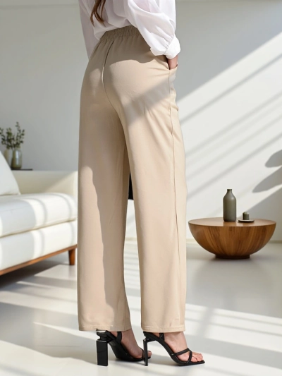 Pantaloni largi pentru femei Royalfashion cu legături laterale