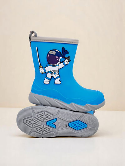Royalfashion cizme de ploaie pentru copii cu cosmonautul Cosmos Boy