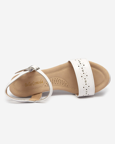 OUTLET Sandale pane albe dama Bellomia - Incaltaminte