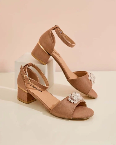 Royalfashion Sandale pentru femei Voleso rhinestone