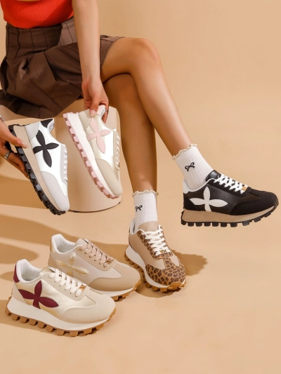 Sneakers sportive pentru femei Royalfashion pe o talpă mai groasă Aloqa
