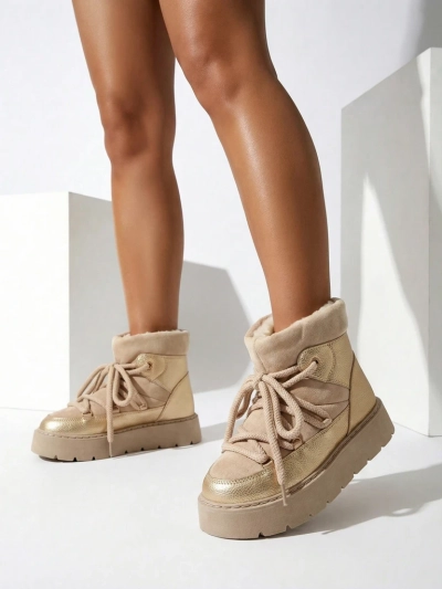 Cizme de zăpadă cu șireturi pentru femei Royalfashion Iniuc